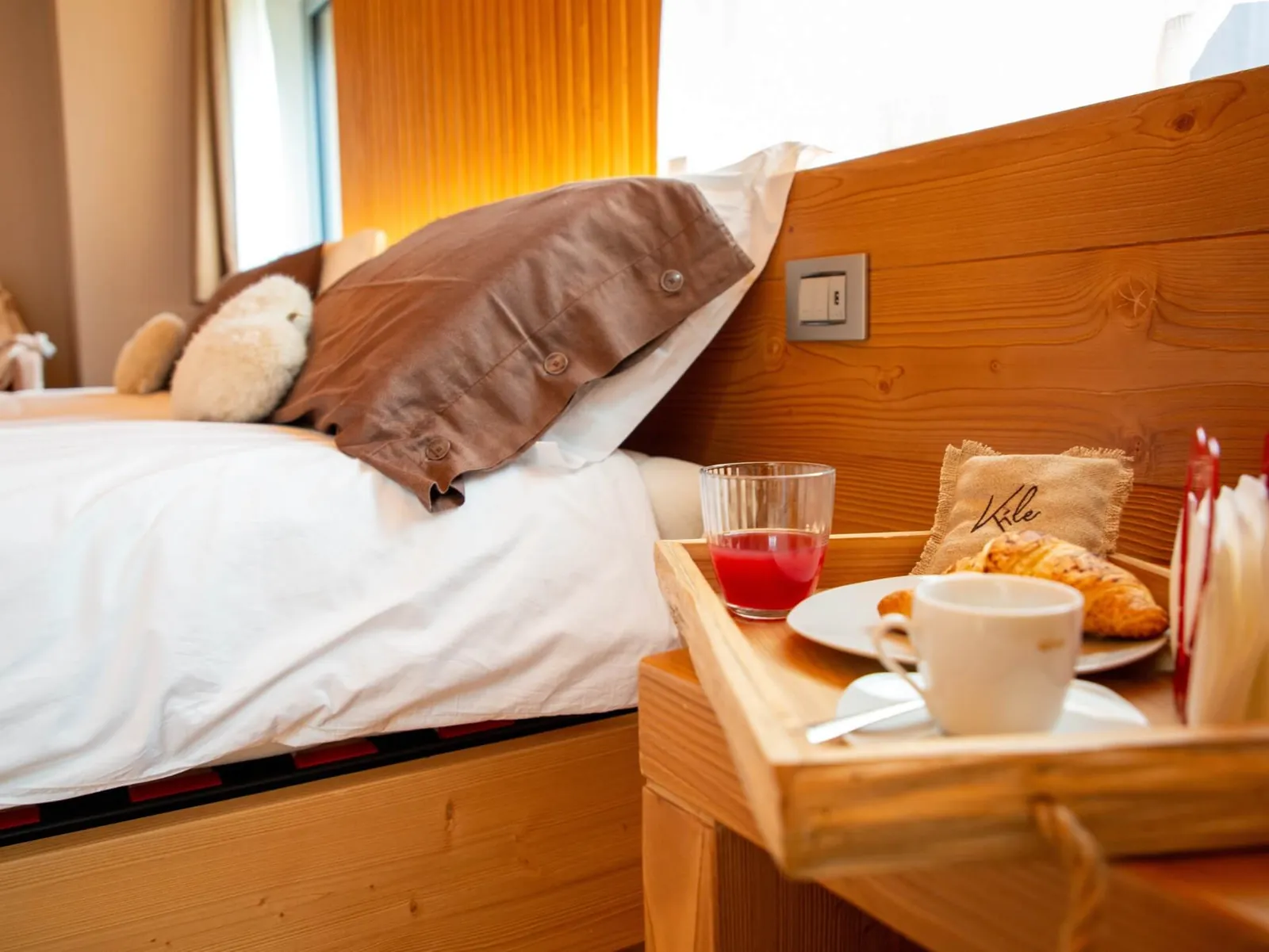 Colazione servita in uno chalet